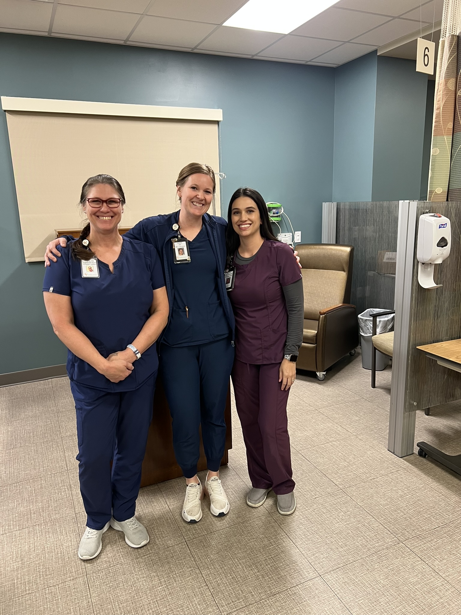Caring Nurses at Infusion Center
